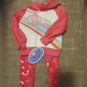 Infant Sz 12M Peppa Pig 2 Piece Set
